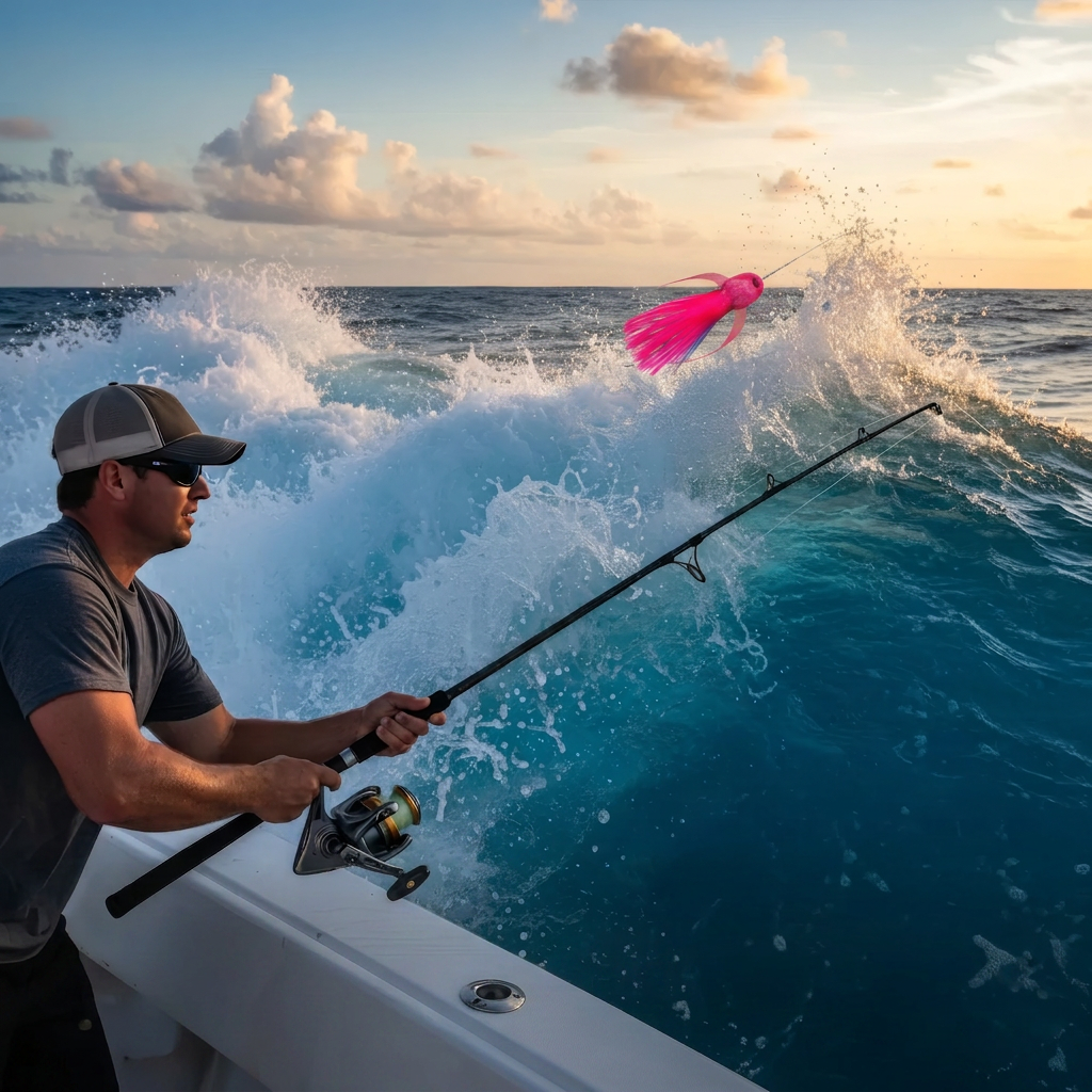 Palm Beach Pink Riptide Flyer – 6” Offshore Trolling Lure