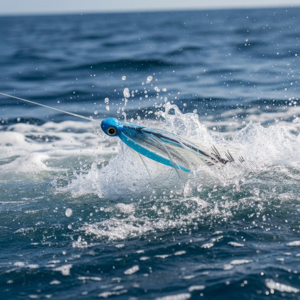 Carolina Blue Riptide Flyer – 6” Offshore Trolling Lure